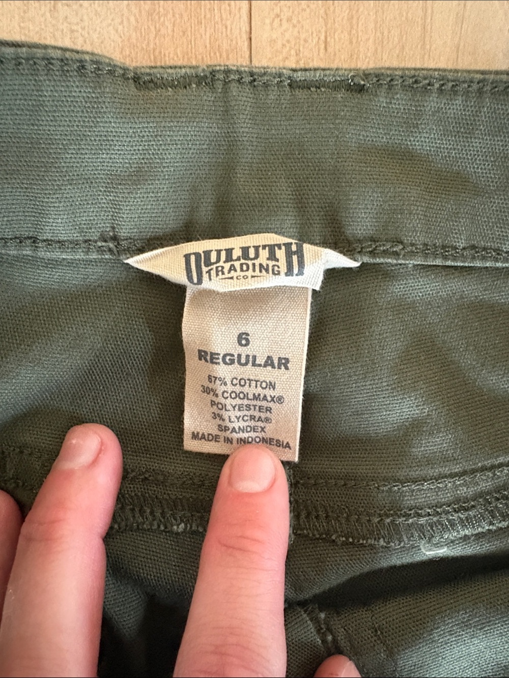 Duluth Olive Green Utility Pants - Picture 2 of 6